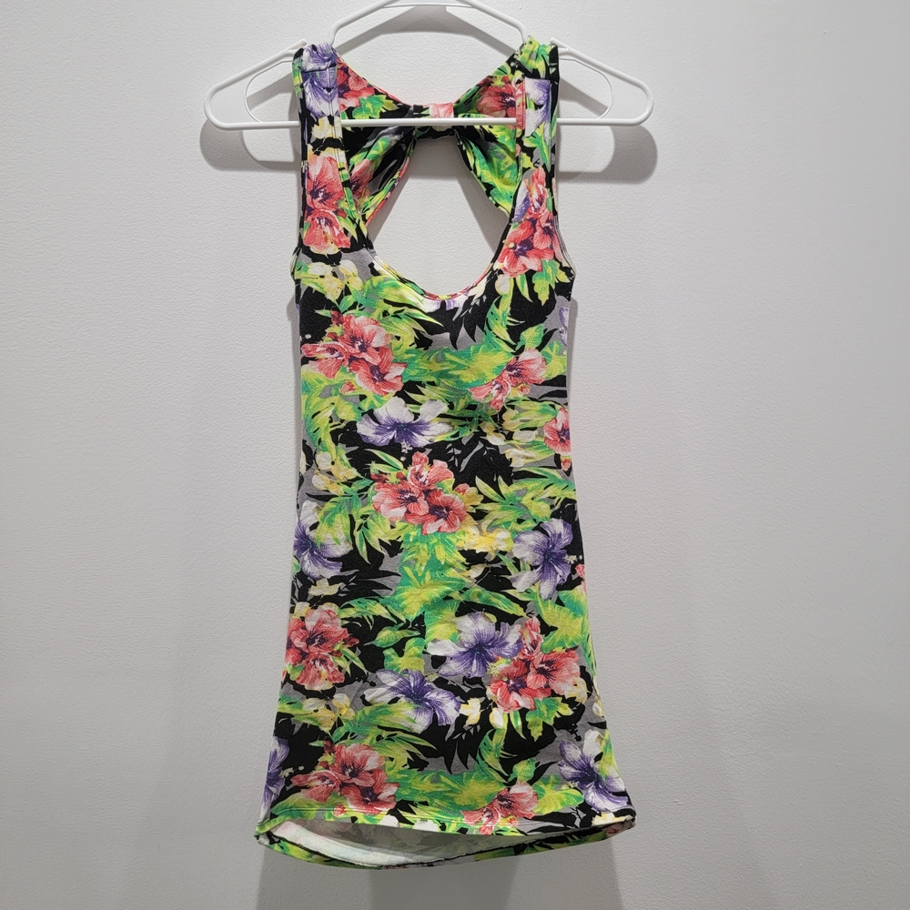 Material Girl Multicolor Floral Mini Dress Sz Small